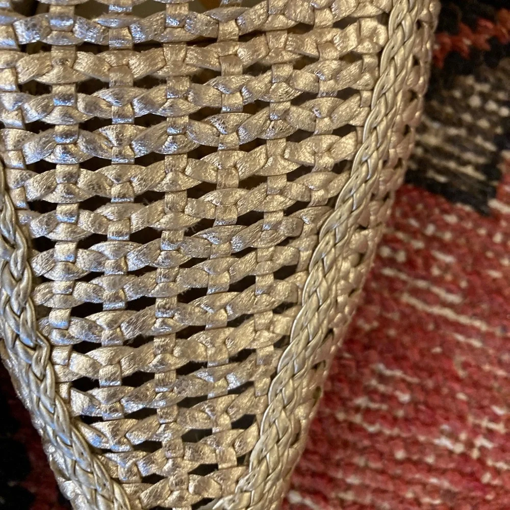 Sam Edelman Gold Woven Mules- $35 - Picture 4 of 7